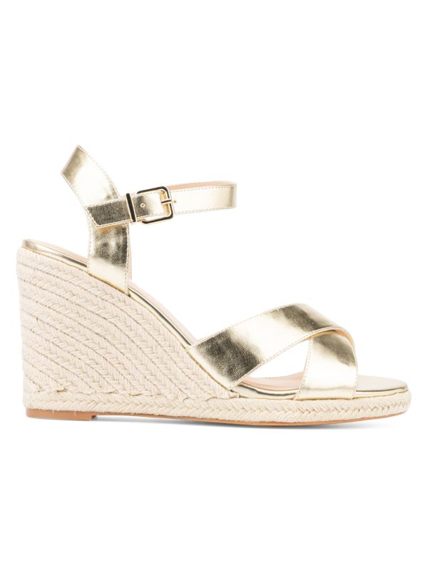 FASHION TO FIGURE Irene Woven Wedge Sandals
